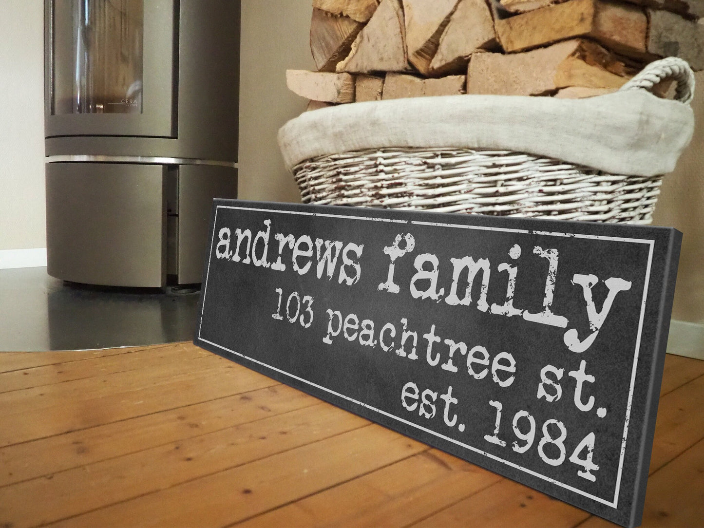 CUSTOM FAMILY NAME ADDRESS SIGN