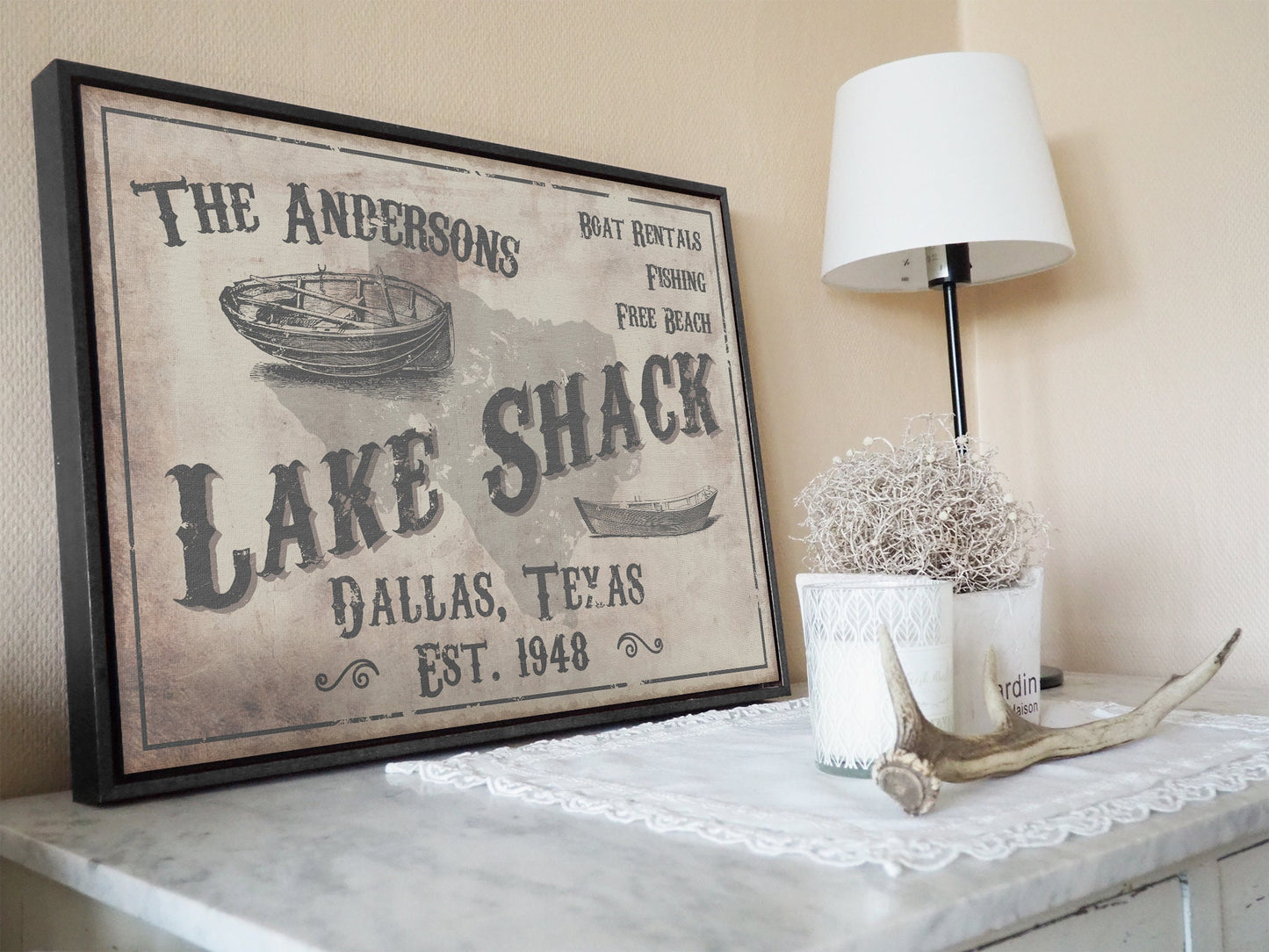 CUSTOM LAKE SHACK SIGN