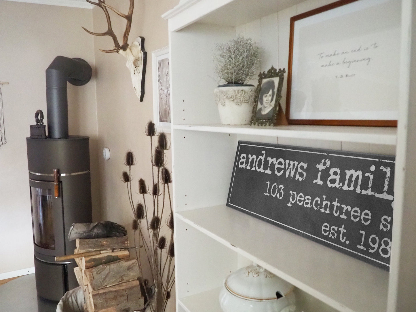 CUSTOM FAMILY NAME ADDRESS SIGN