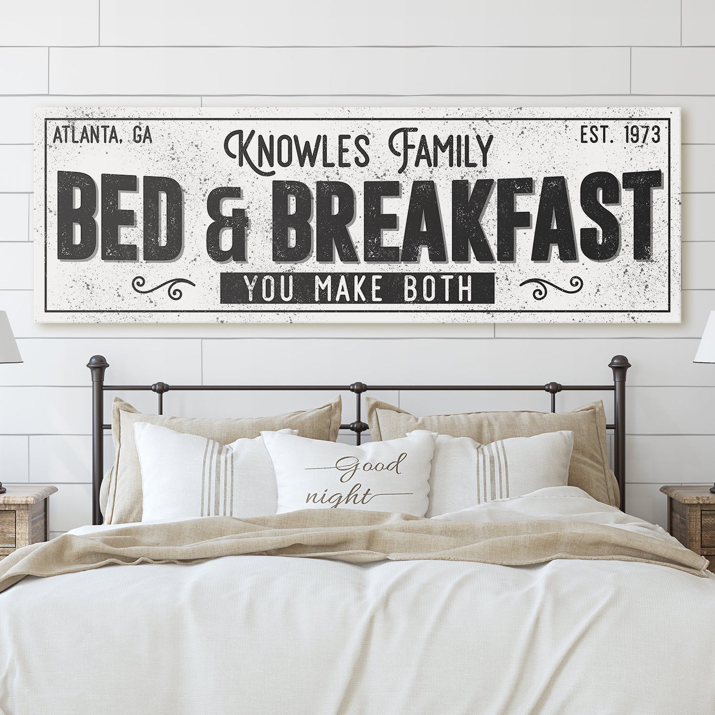 CUSTOM BED AND BREAKFAST SIGN