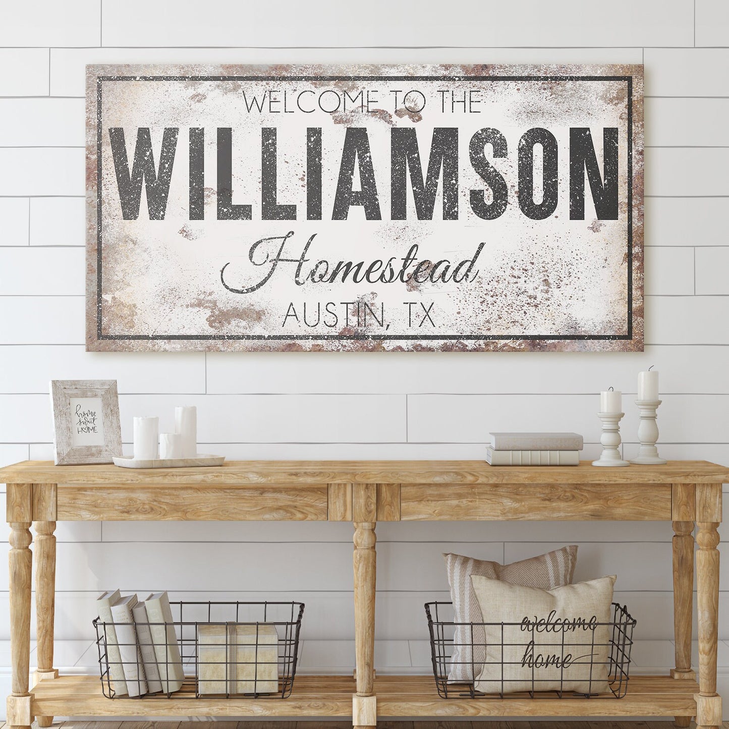 CUSTOM FAMILY NAME HOUSE SIGN