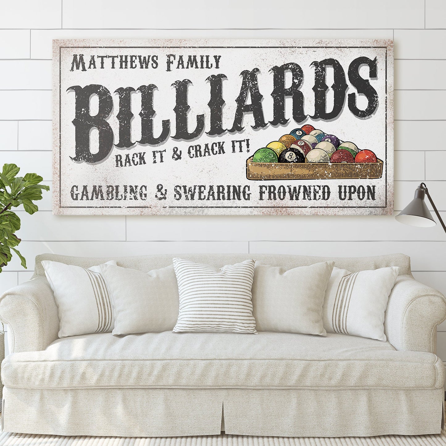 CUSTOM BILLIARDS SIGN