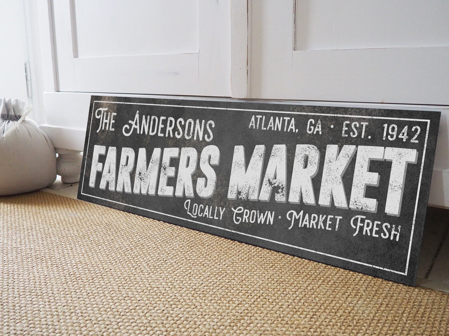 CUSTOM FARMERS MARKET SIGN