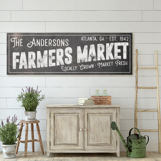 CUSTOM FARMERS MARKET SIGN