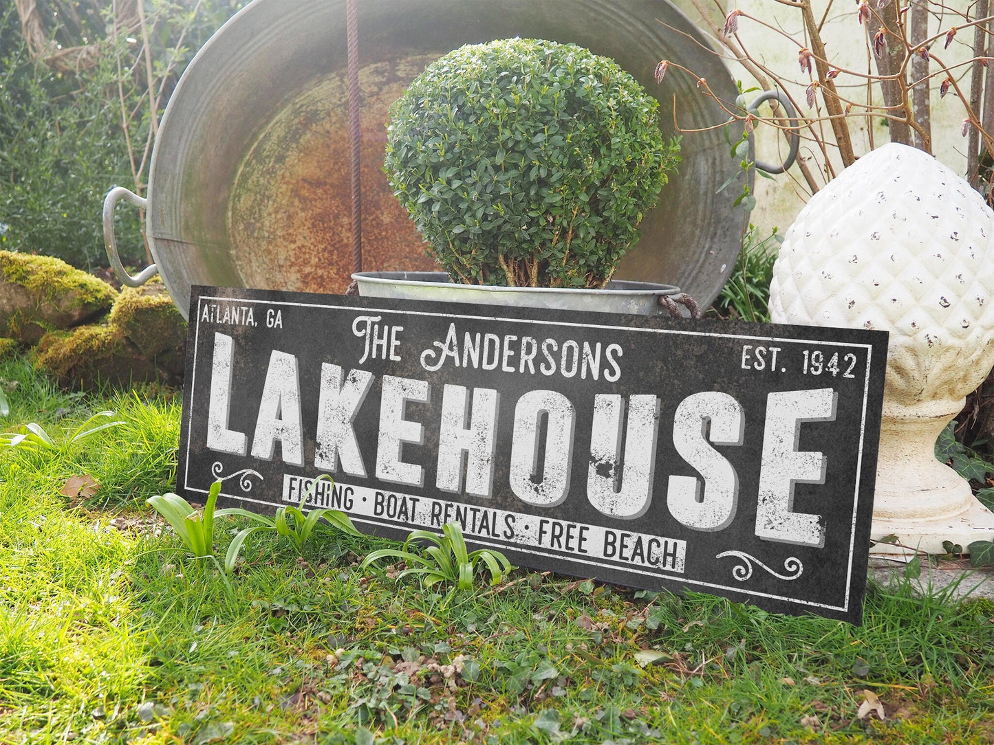 CUSTOM LAKE HOUSE SIGN