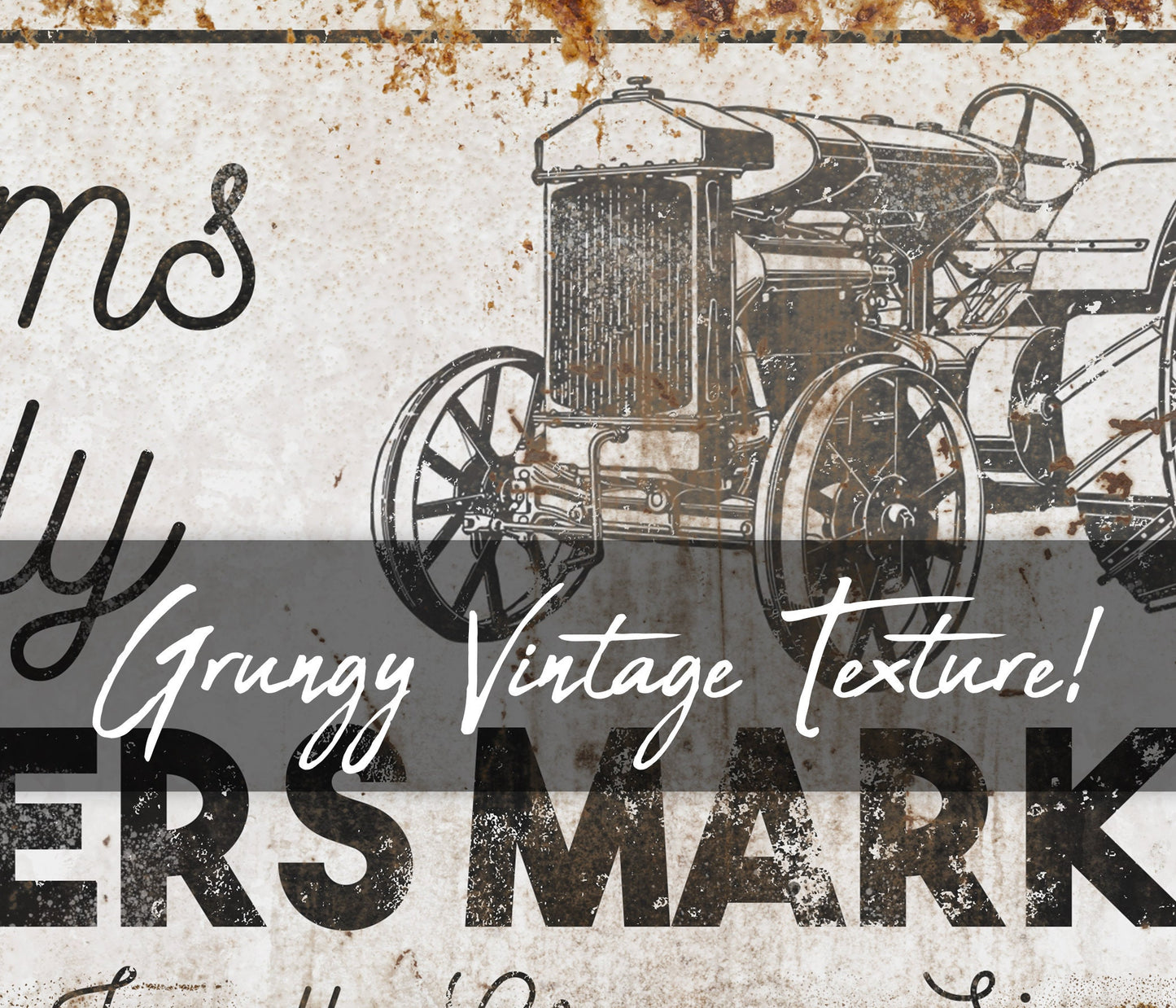 CUSTOM FARMERS MARKET SIGN