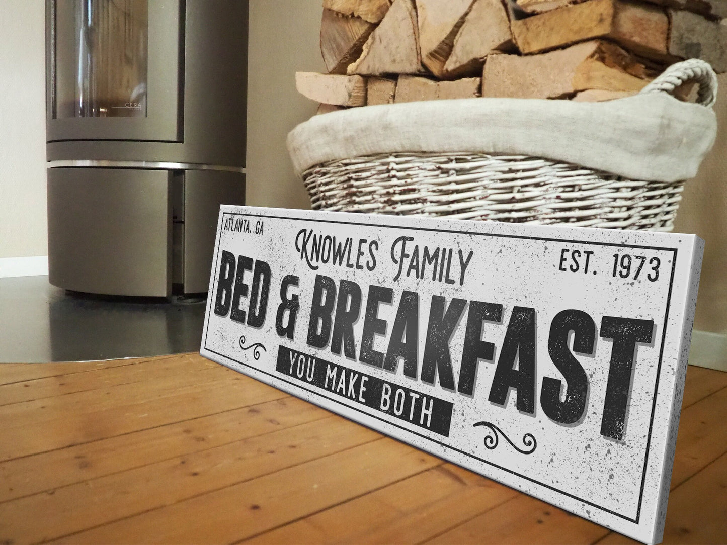 CUSTOM BED AND BREAKFAST SIGN