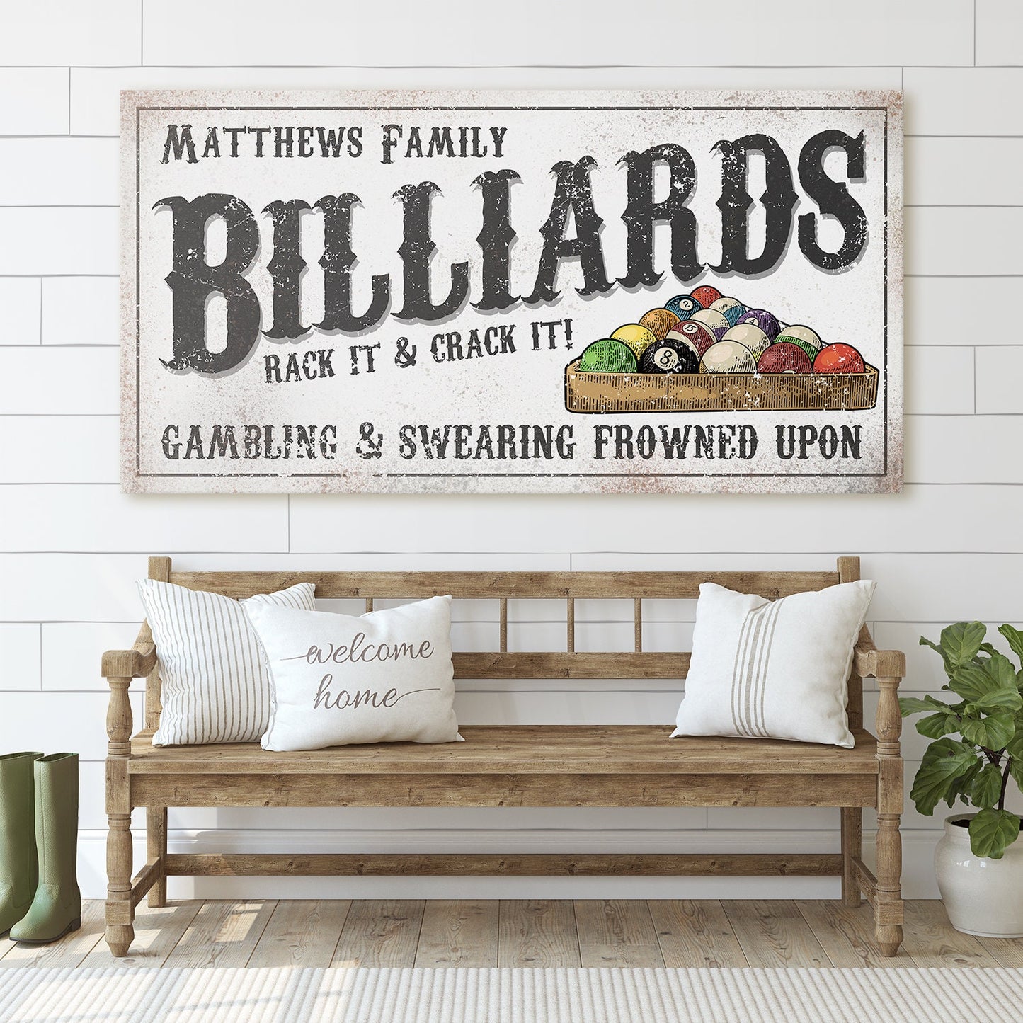 CUSTOM BILLIARDS SIGN