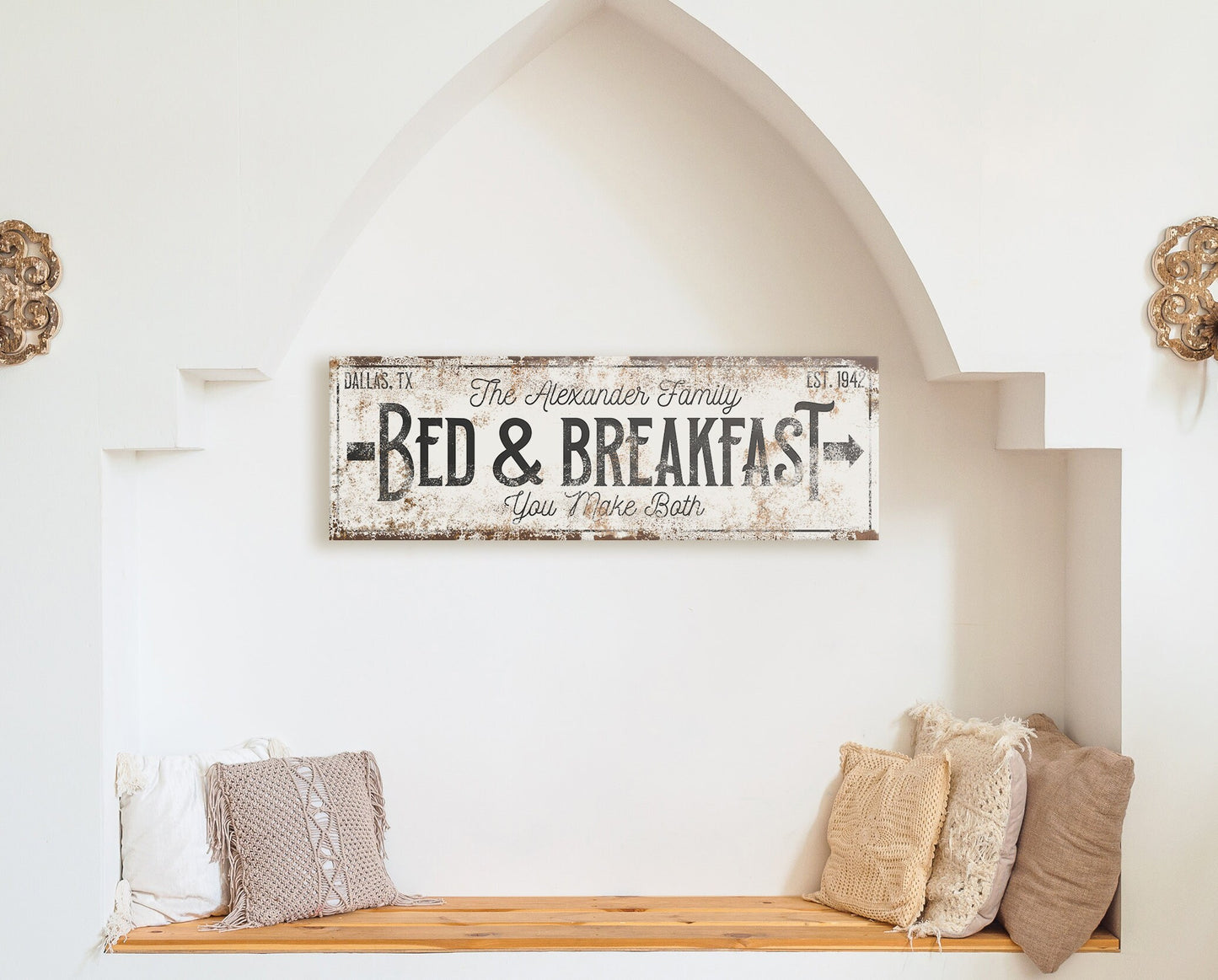 CUSTOM BED AND BREAKFAST SIGN