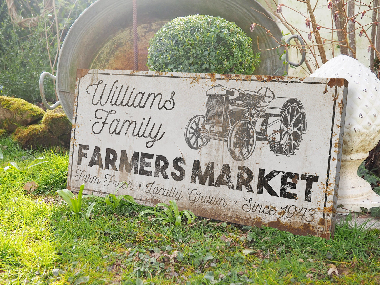 CUSTOM FARMERS MARKET SIGN