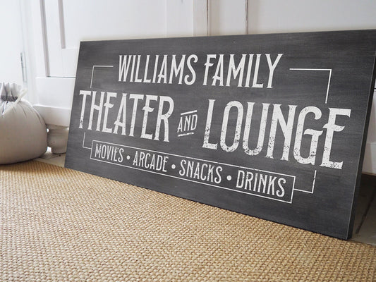 CUSTOM THEATER AND LOUNGE SIGN