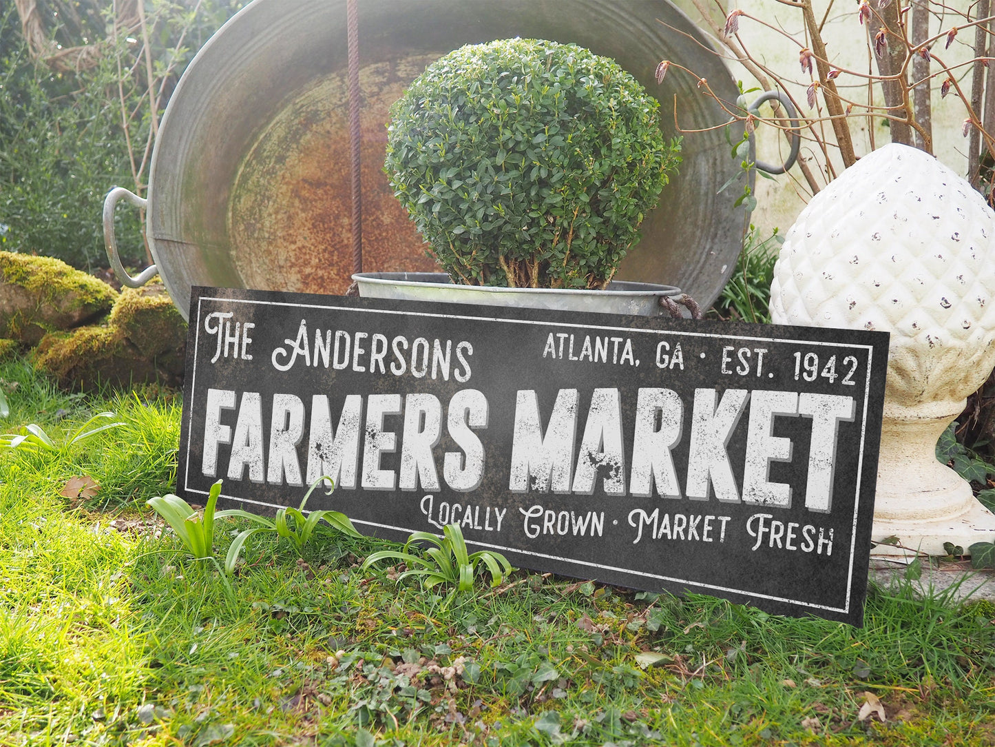 CUSTOM FARMERS MARKET SIGN