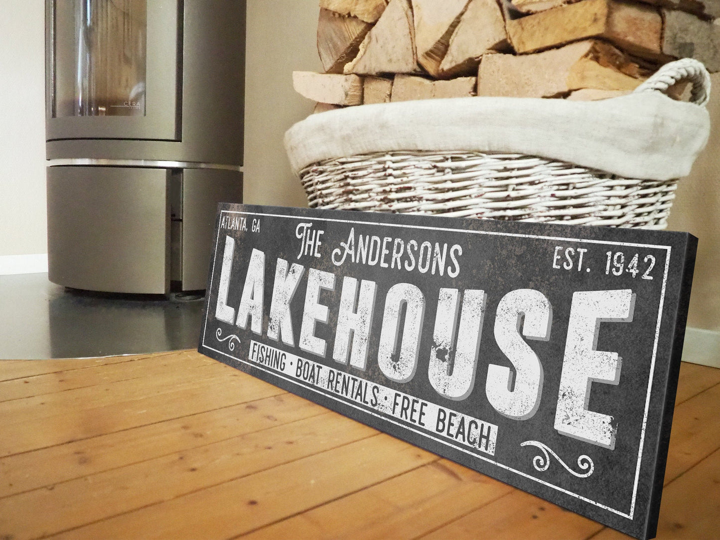 CUSTOM LAKE HOUSE SIGN