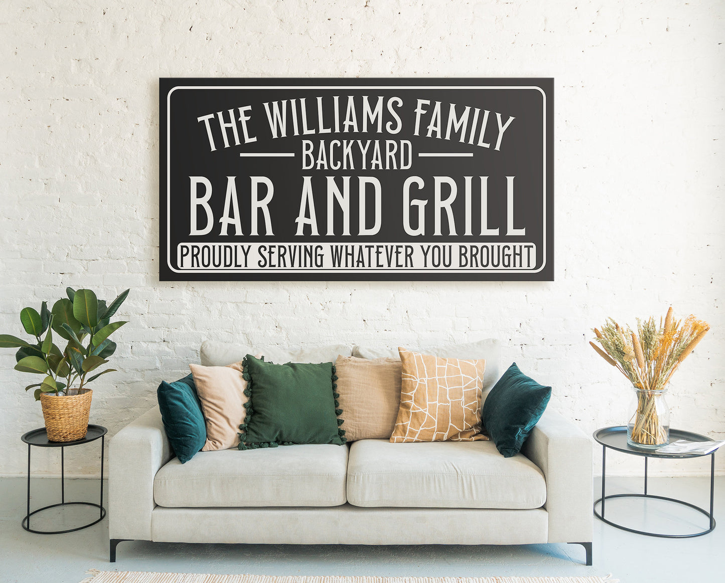 CUSTOM BACKYARD BAR AND GRILL SIGN