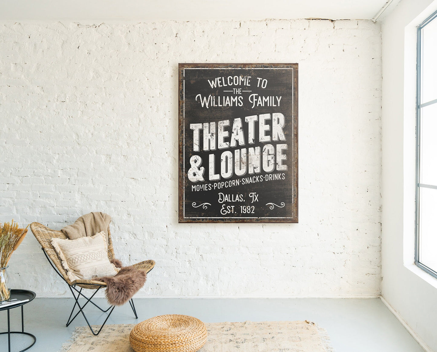 CUSTOM THEATER AND LOUNGE SIGN