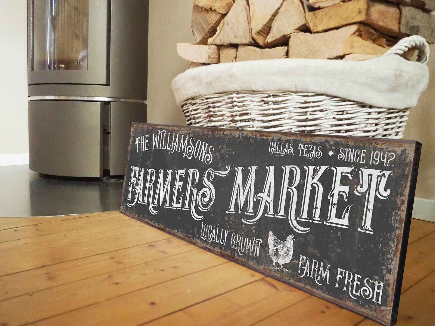 CUSTOM FARMERS MARKET SIGN
