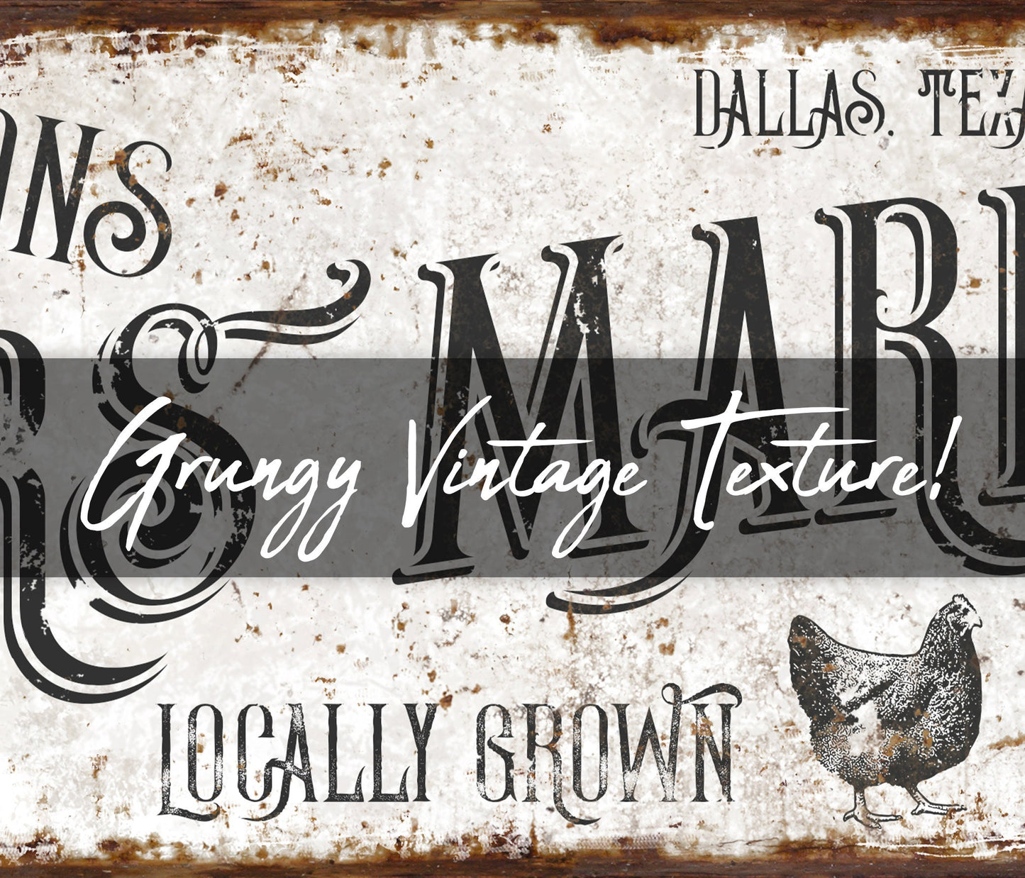 CUSTOM FARMERS MARKET SIGN
