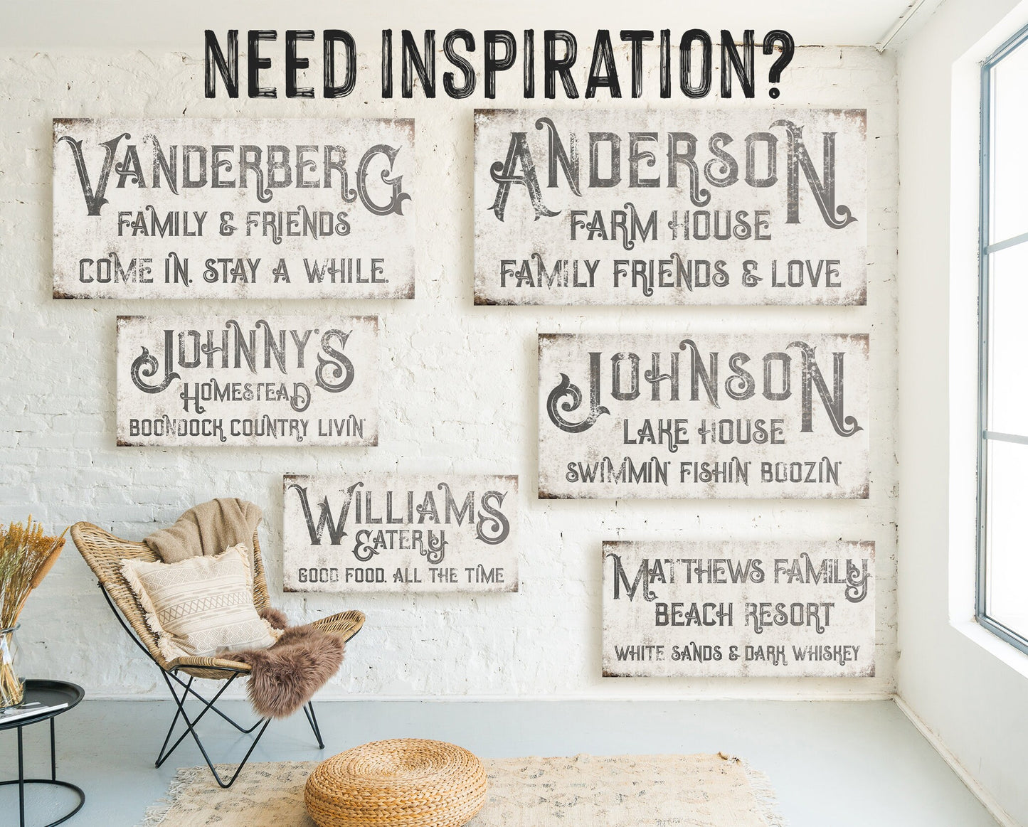 CUSTOM FAMILY NAME AND HOUSE SIGN