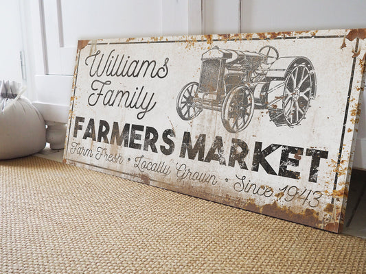 CUSTOM FARMERS MARKET SIGN