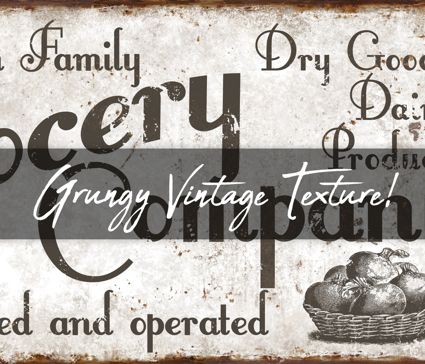 CUSTOM GROCERY COMPANY SIGN