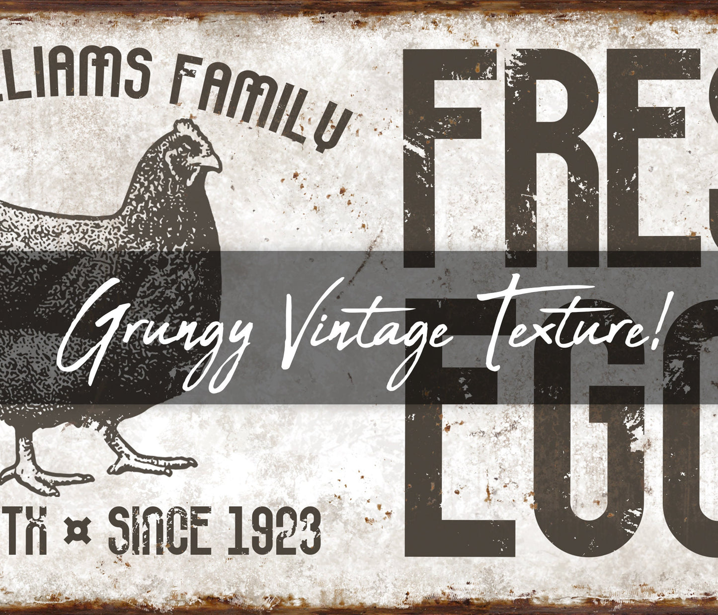 CUSTOM FRESH EGGS SIGN