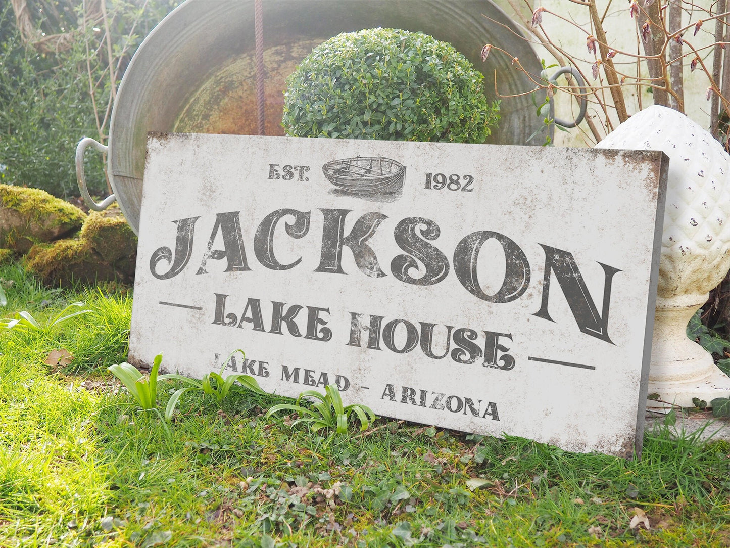 CUSTOM LAKE HOUSE SIGN