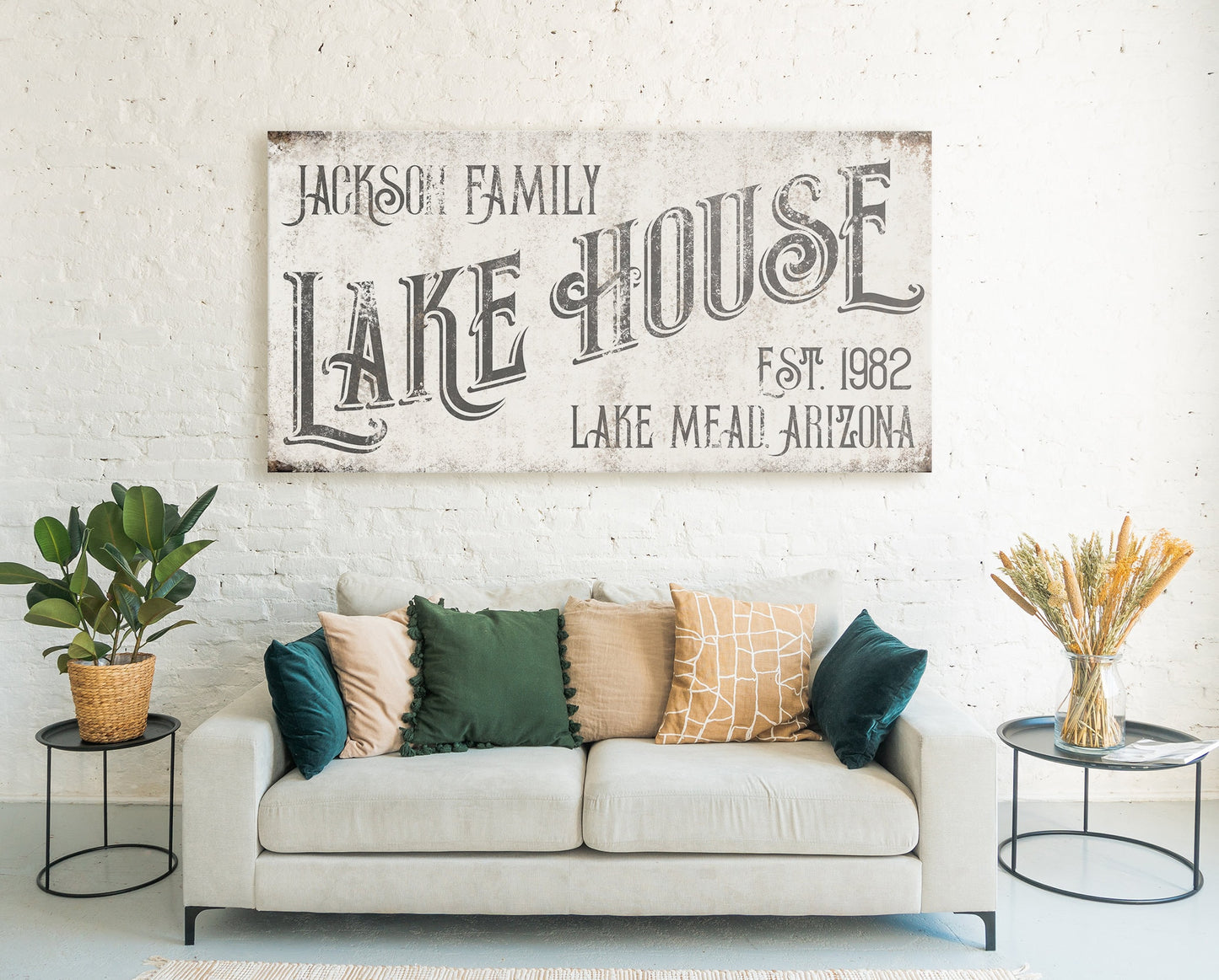 CUSTOM FAMILY LAKE HOUSE SIGN