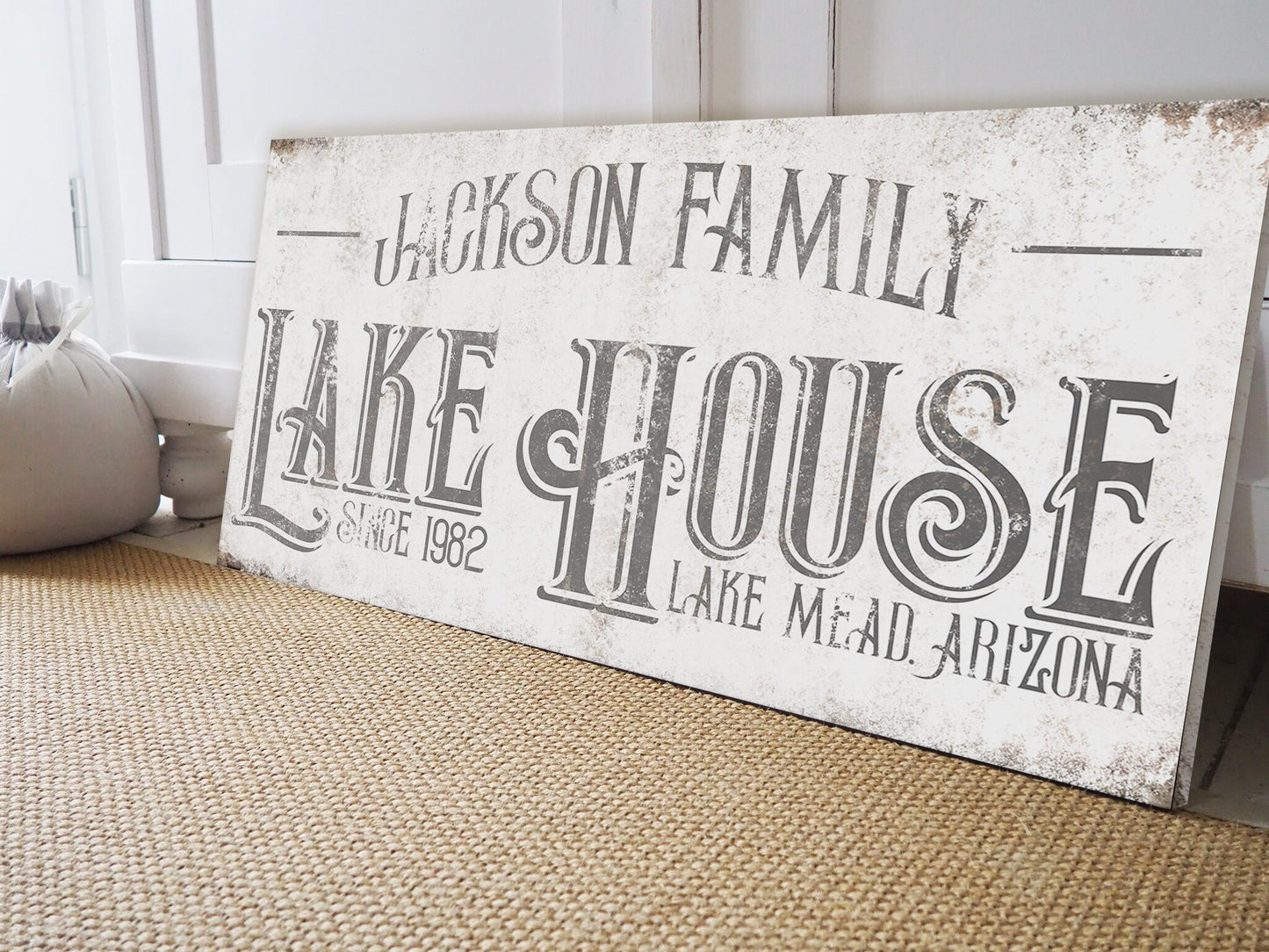 CUSTOM LAKE HOUSE SIGN