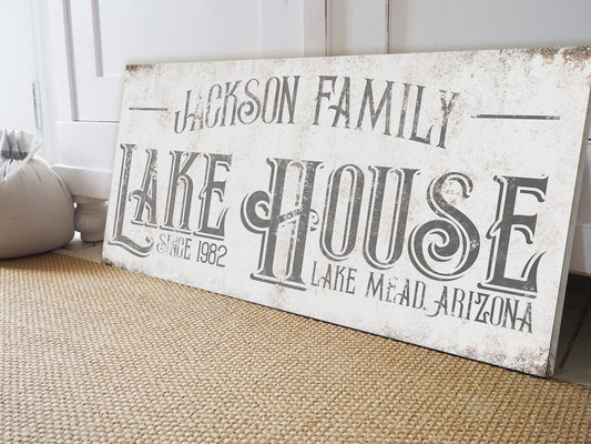 CUSTOM LAKE HOUSE SIGN