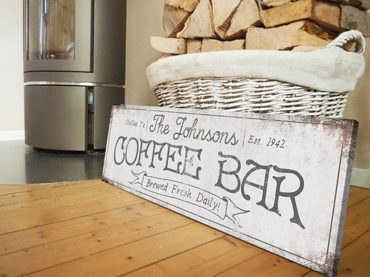CUSTOM COFFEE BAR SIGN