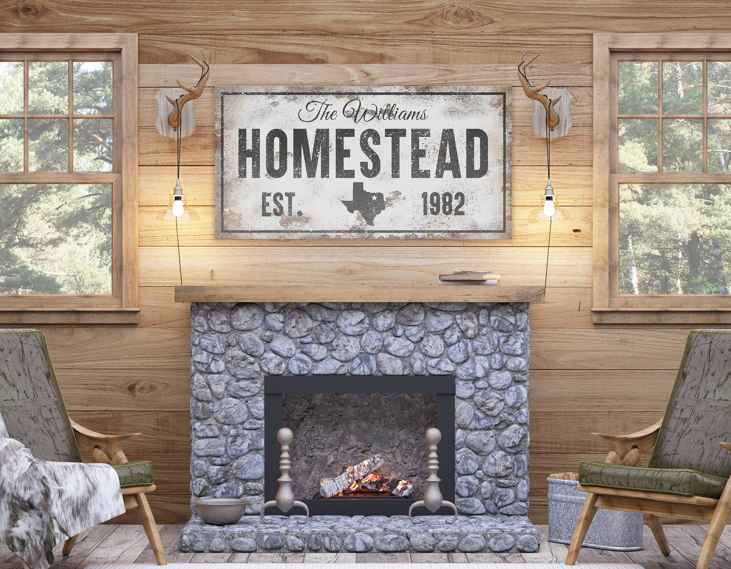 CUSTOM FAMILY NAME AND HOUSE SIGN