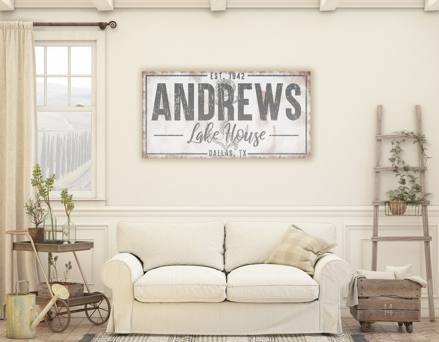 CUSTOM FAMILY NAME HOUSE SIGN