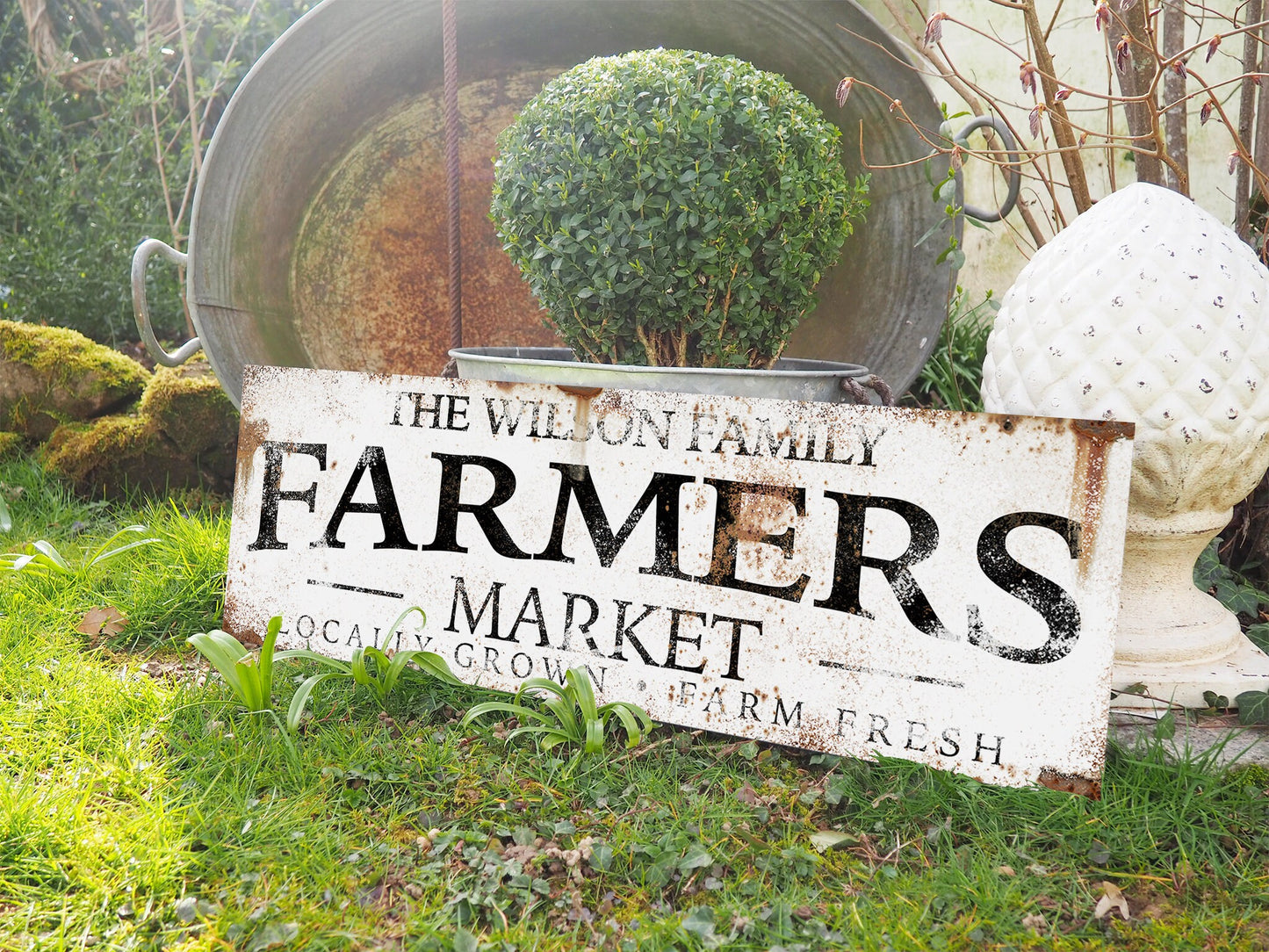 CUSTOM FARMERS MARKET SIGN