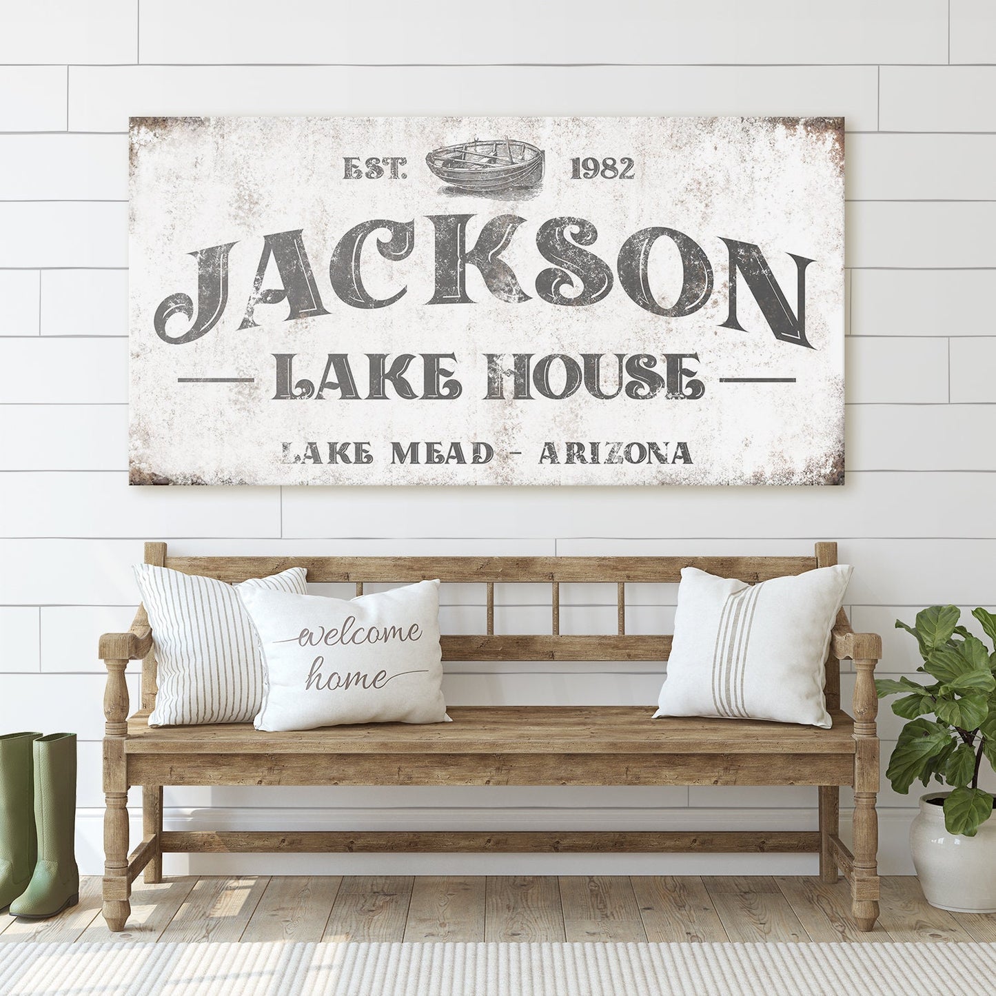 CUSTOM LAKE HOUSE SIGN