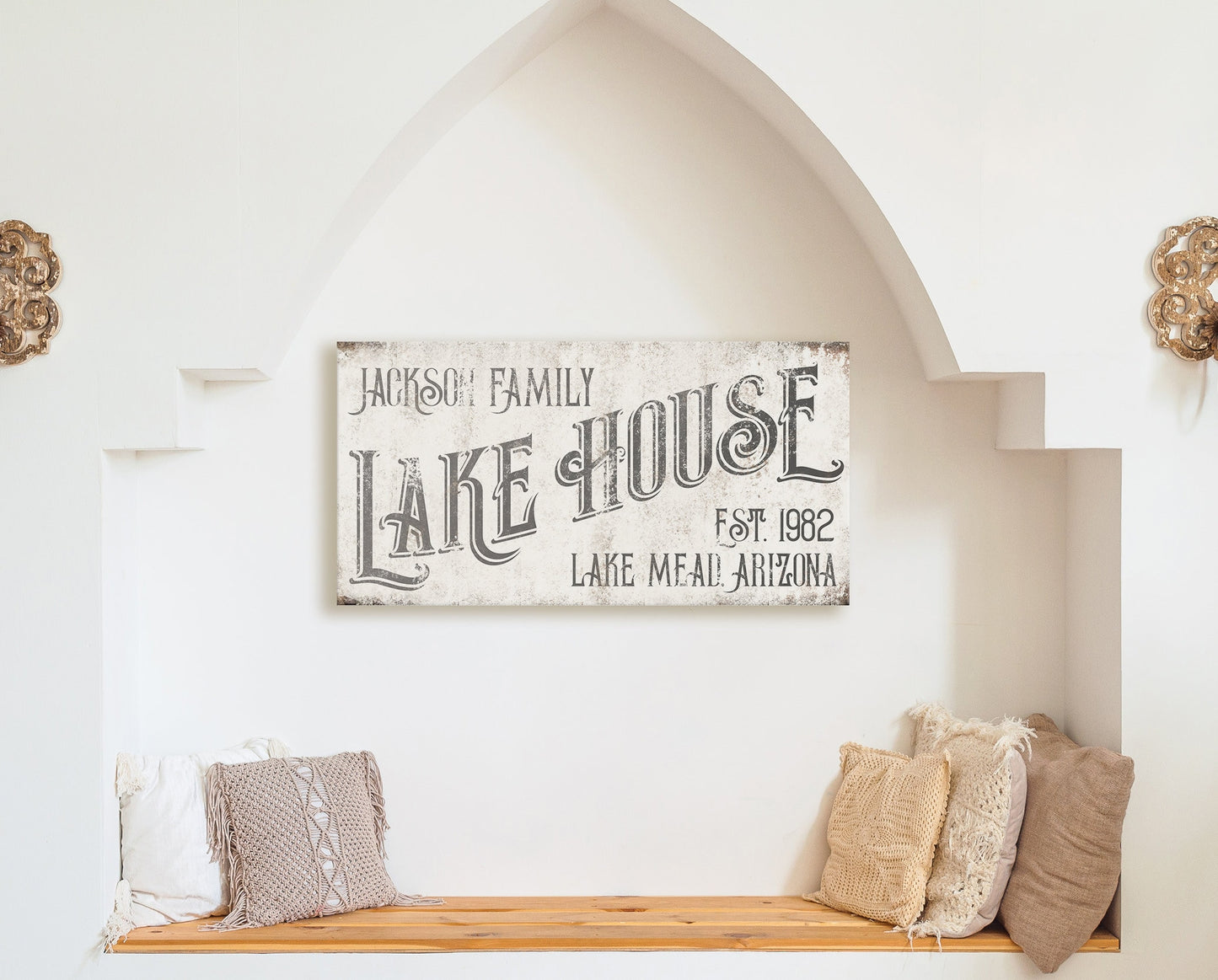 CUSTOM FAMILY LAKE HOUSE SIGN