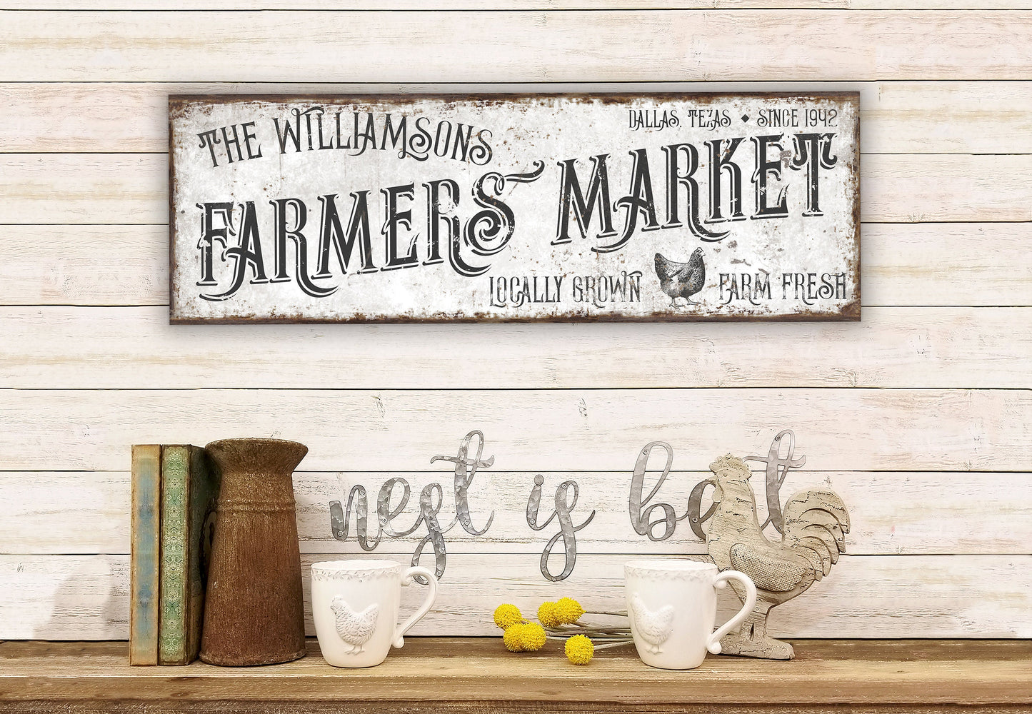 CUSTOM FARMERS MARKET SIGN