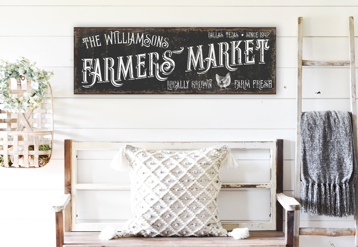 CUSTOM FARMERS MARKET SIGN