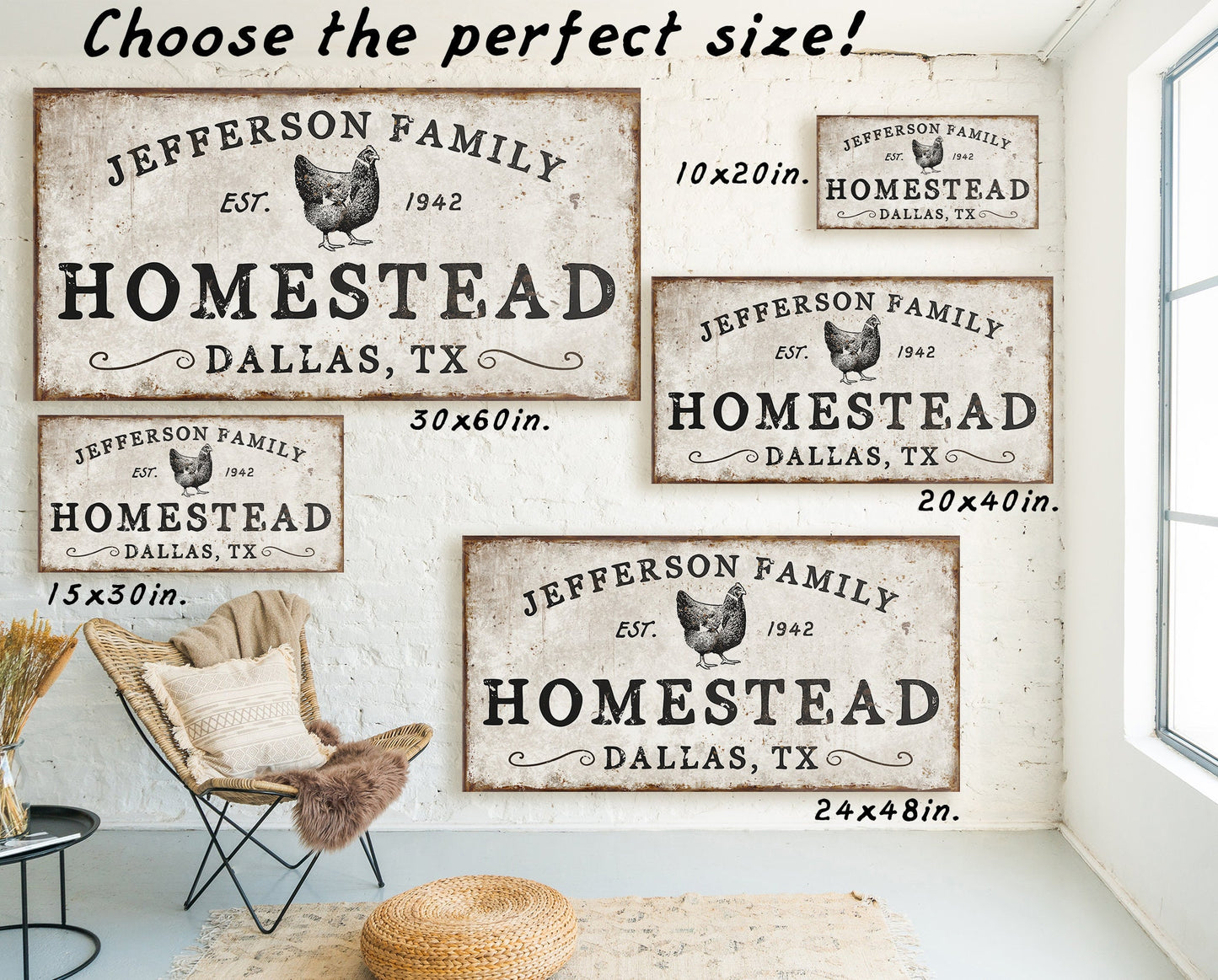 CUSTOM HOMESTEAD SIGN