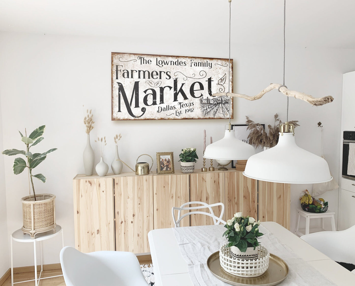 CUSTOM FARMERS MARKET SIGN