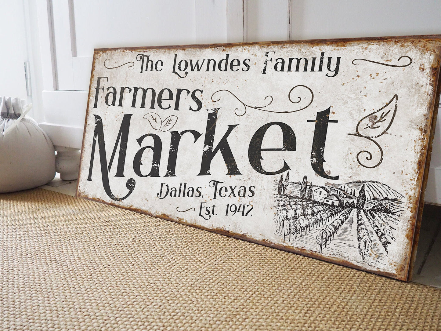 CUSTOM FARMERS MARKET SIGN