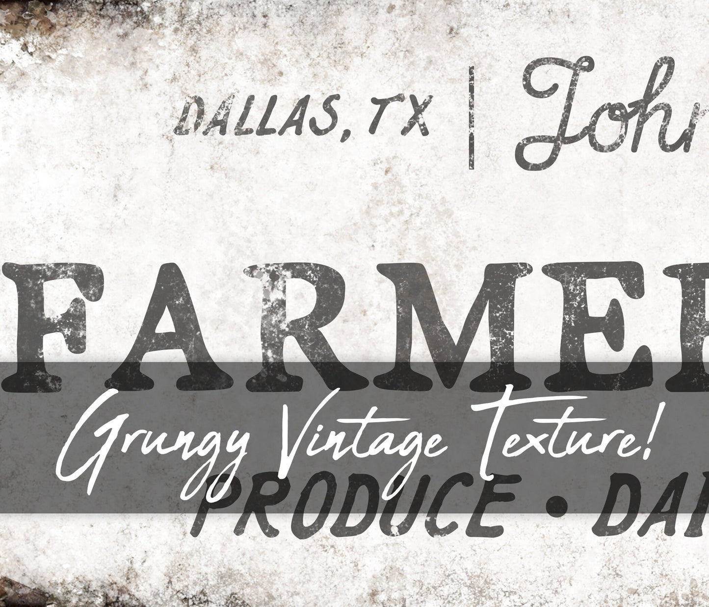 CUSTOM FARMERS MARKET SIGN