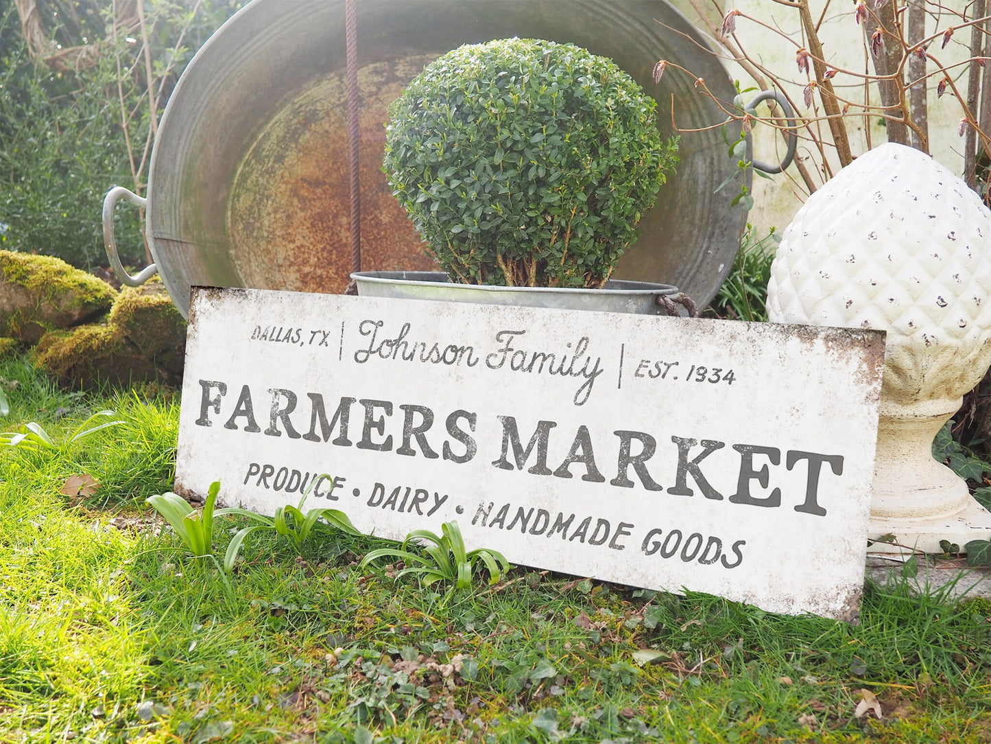 CUSTOM FARMERS MARKET SIGN