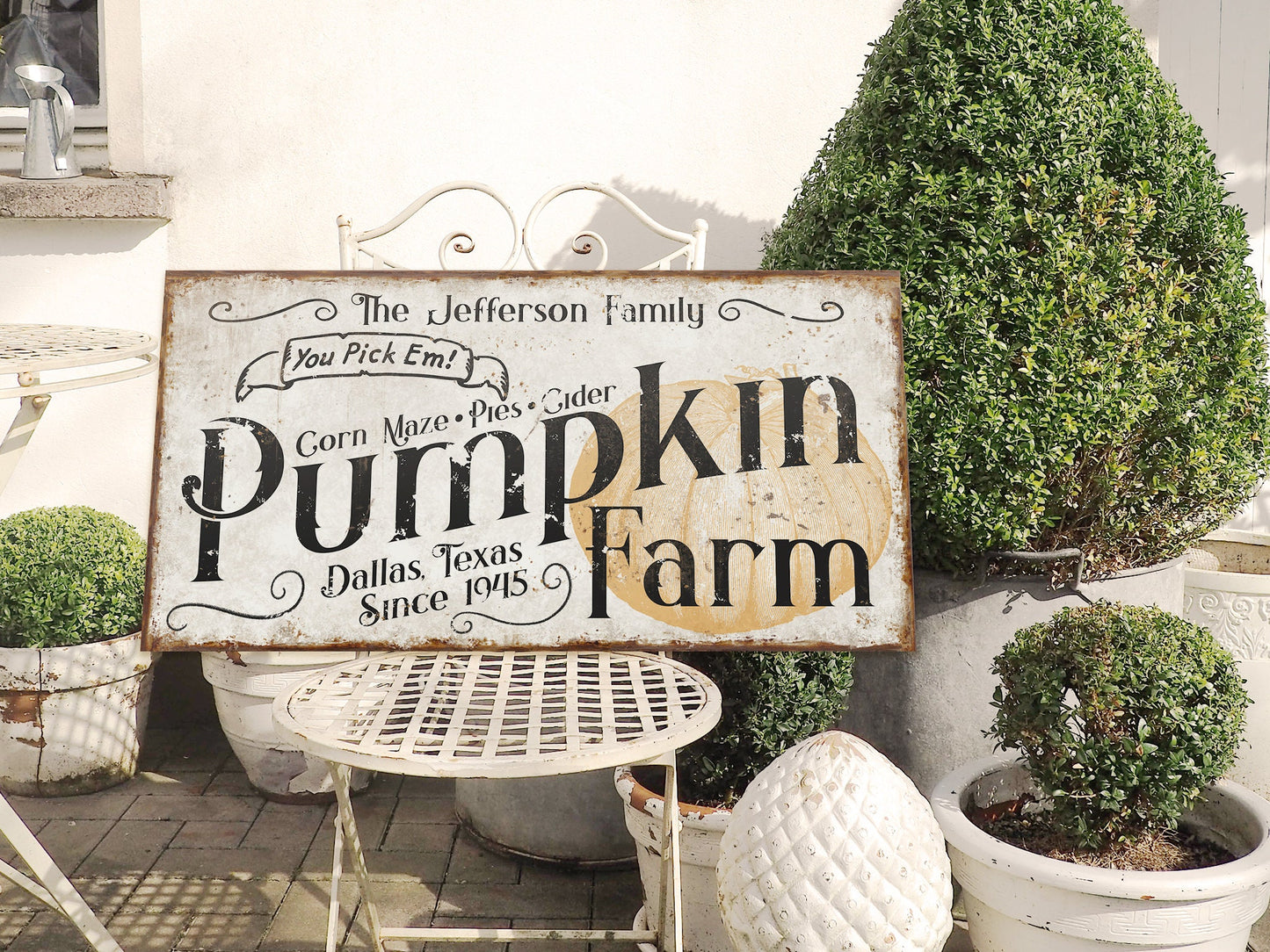 CUSTOM PUMPKIN FARM SIGN