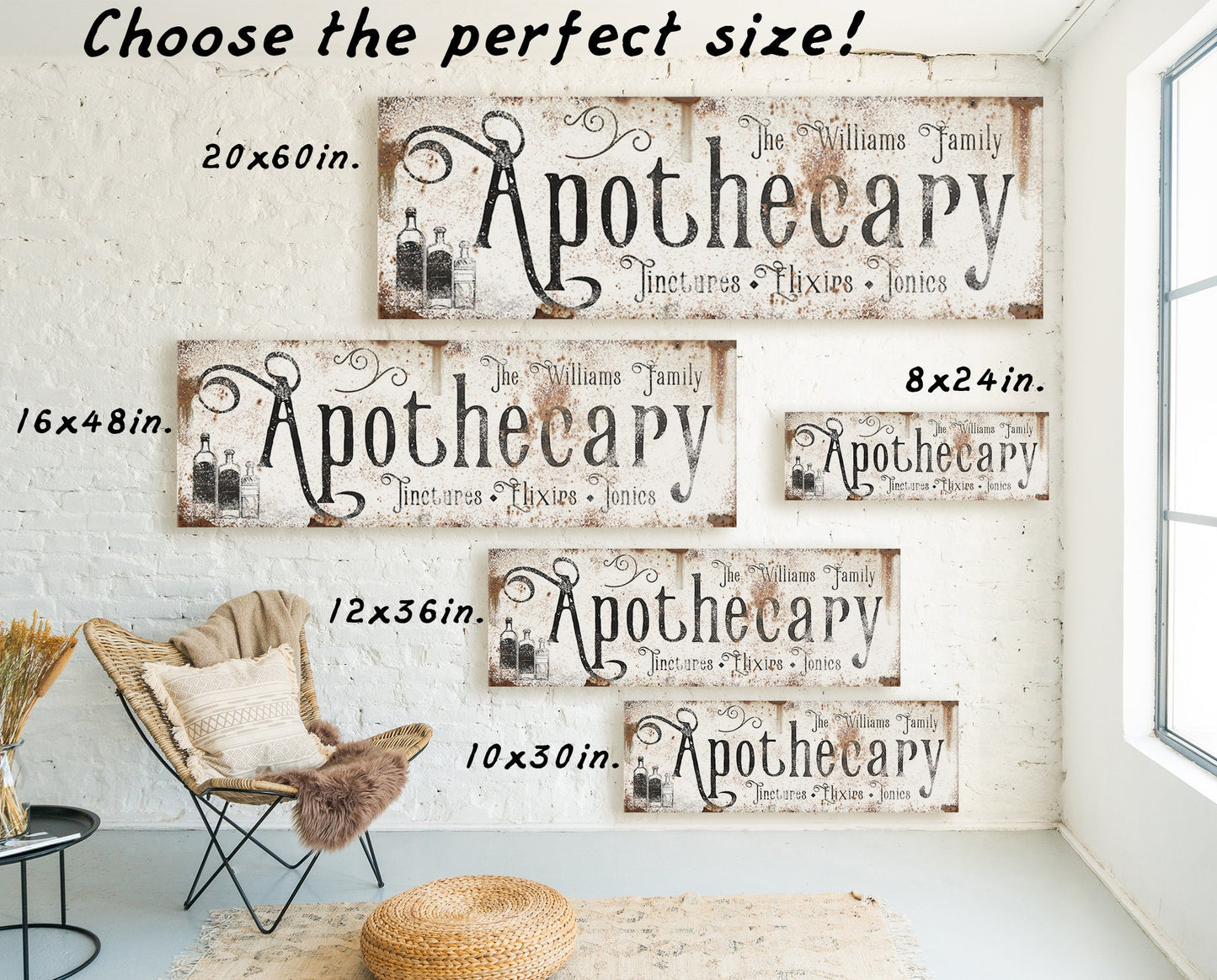 CUSTOM APOTHECARY SIGN