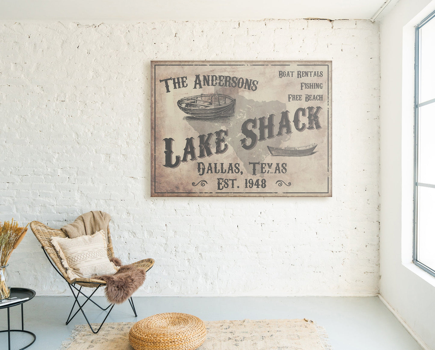 CUSTOM LAKE SHACK SIGN
