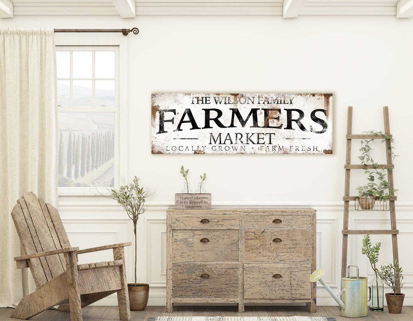 CUSTOM FARMERS MARKET SIGN