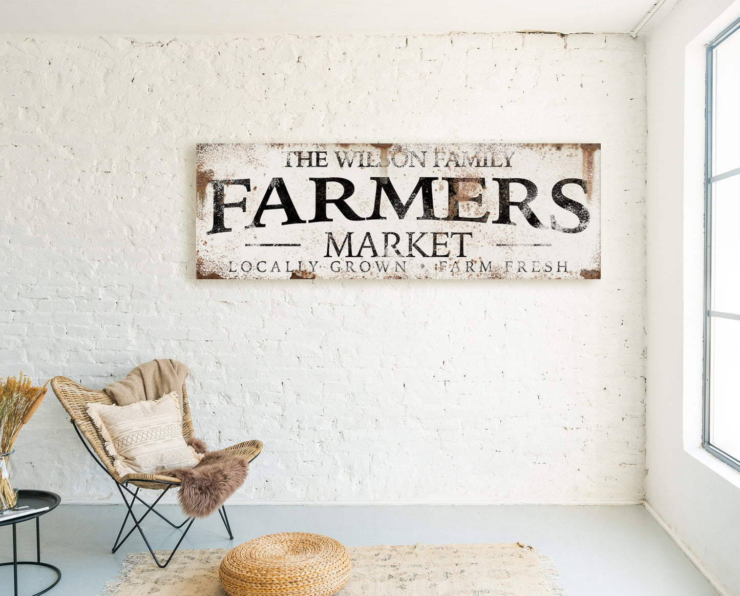 CUSTOM FARMERS MARKET SIGN