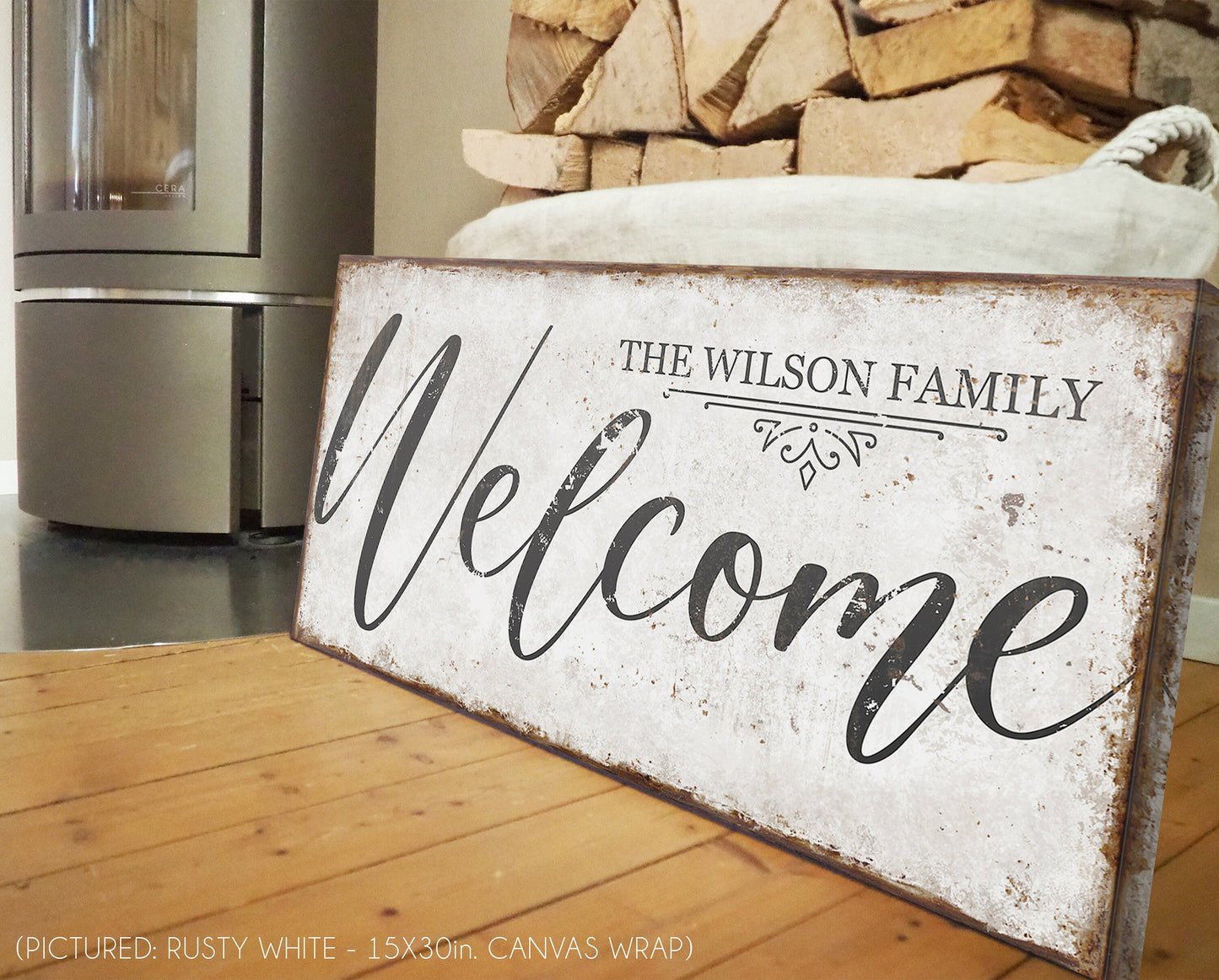 CUSTOM FAMILY NAME WELCOME SIGN