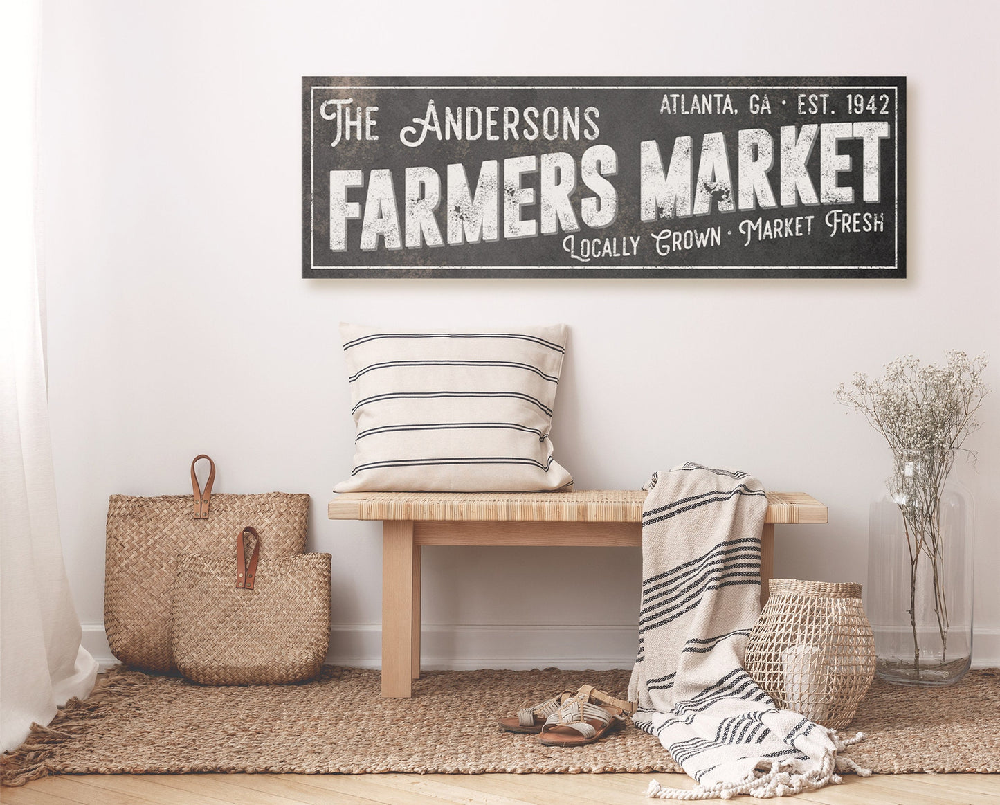 CUSTOM FARMERS MARKET SIGN