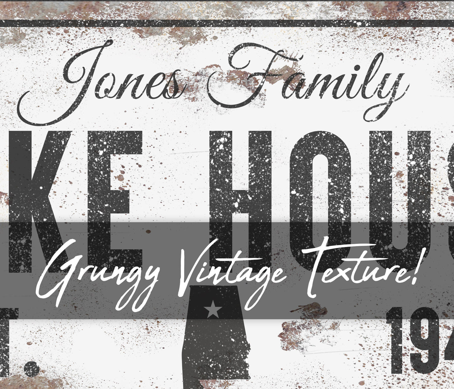 CUSTOM FAMILY NAME AND HOUSE SIGN